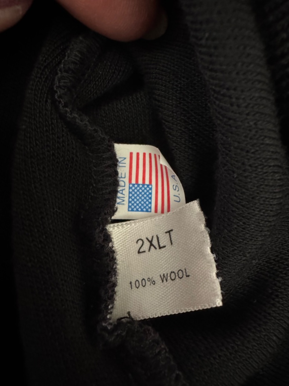 St. Croix 100% Wool Black V-Neck Sweater 2XLT Made USA Quiet Luxury Classic - Picture 8 of 8